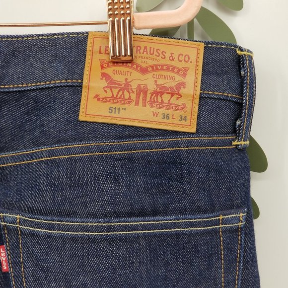 levi's 511 raw selvedge